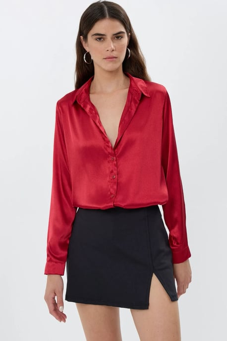 Satin Klassiek Shirt - Image 1