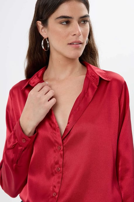 Satin Klassiek Shirt - Image 5
