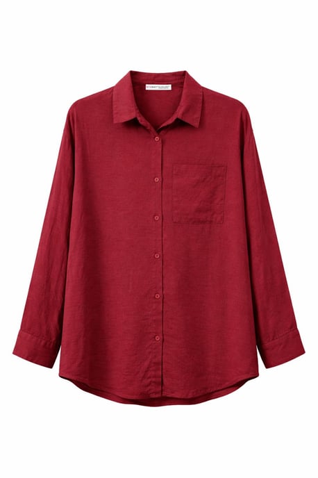 Oversized Linnenmix Blouse - Image 1