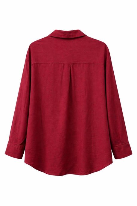 Oversized Linnenmix Blouse - Image 3