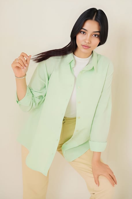 Ontspannen Pasvorm Poplin Shirt met Knopsluiting - Image 2
