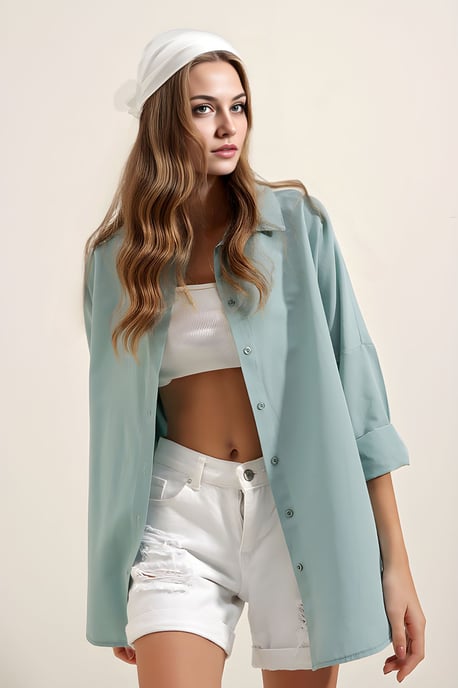 Oversized Poplin 2-Pack Shirt - Image 4