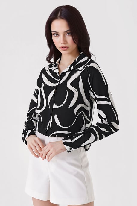 Gestreepte Lange Mouwen Shirt - Image 1
