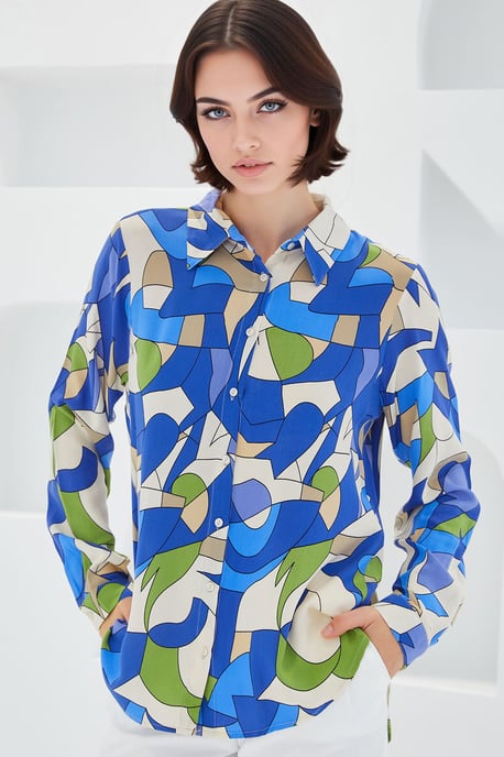 Gestreepte Lange Mouwen Shirt - Image 1