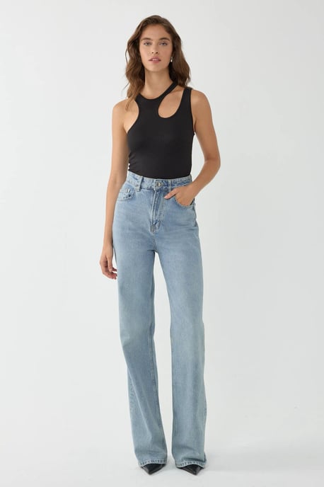 Asymmetrische Kraag Crop Top - Image 4