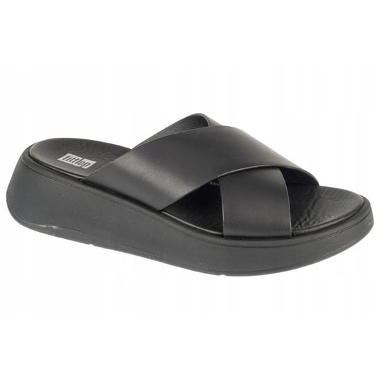 FitFlop Dames/Dames F-Mode Leren Flatform Sliders (Zwart) - Image 1