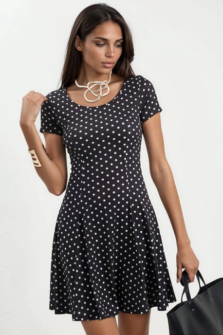 Gestippeld Sandy Mini Jurk - Image 1