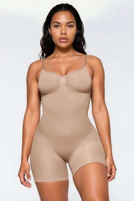 Premium Naadloze Extra Stevige Bodysuit Shapewear tot de Bovenbenen - Image 1
