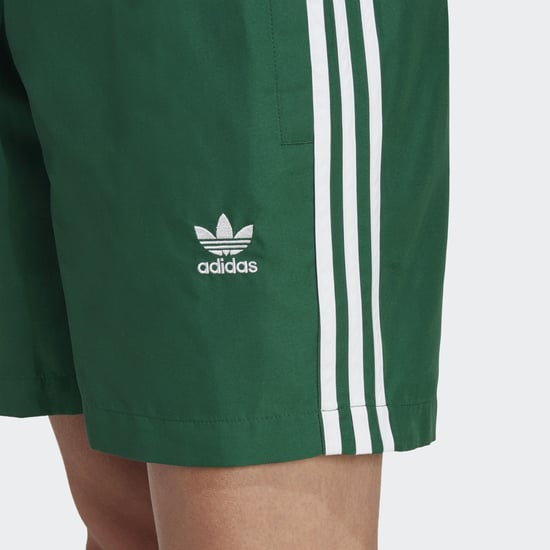 Men's adidas Originals Adicolor 3-Stripes Swim Shorts in Green - Image 5