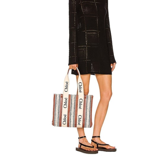 Chloe Medium Woody Tote Tas - Image 4