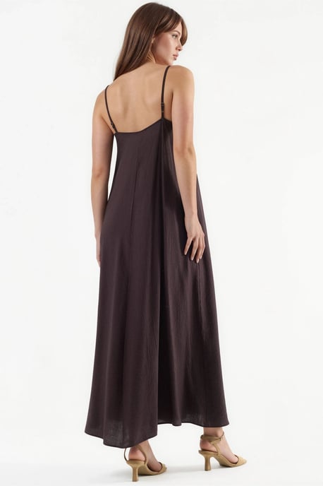 V-hals Midi Slip Jurk - Image 3