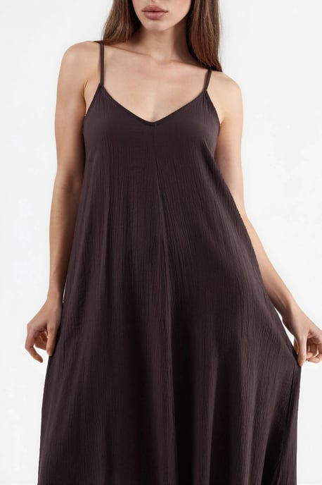 V-hals Midi Slip Jurk - Image 5