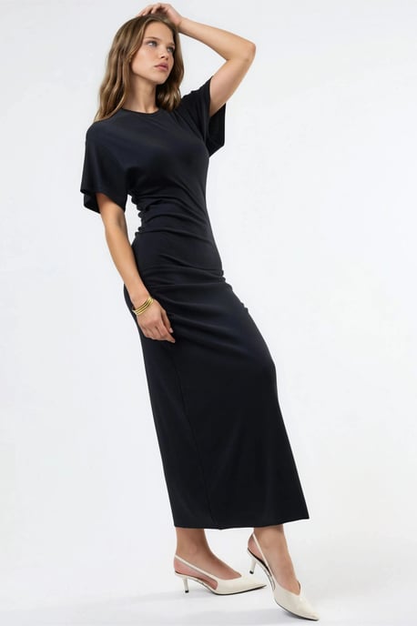 Effen Mouwloze Bodycon Midi Jurk - Image 4