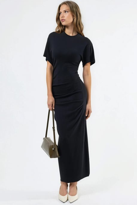 Effen Mouwloze Bodycon Midi Jurk - Image 6