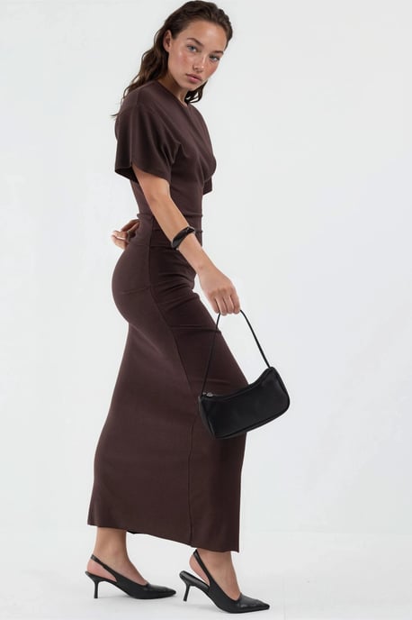Effen Mouwloze Bodycon Midi Jurk - Image 4