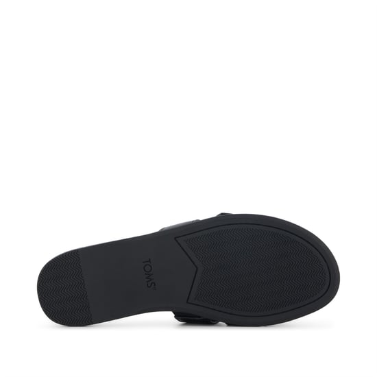 TOMS Sol Mule Leer Dames Zwarte Sandalen - Image 5