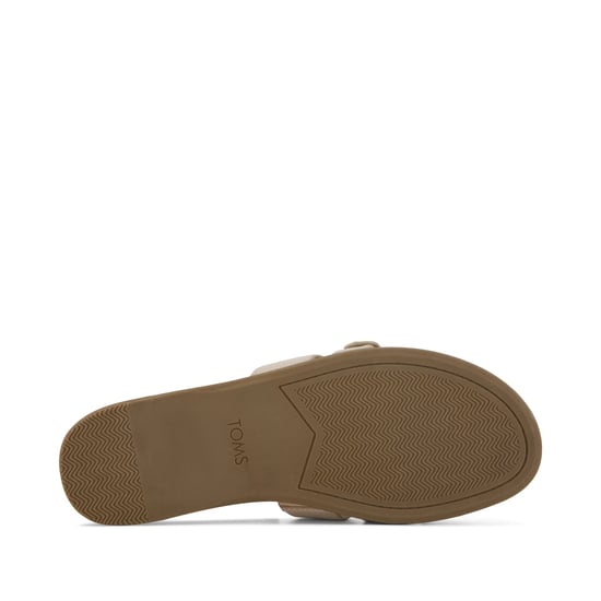 TOMS Sol Mule Leer Dames Champagne Sandalen - Image 5