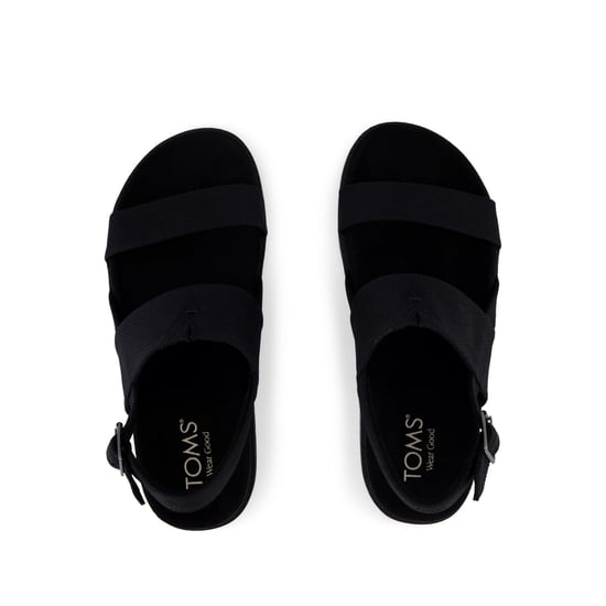 TOMS Marin Slingback Canvas Dames Zwarte Sandalen - Image 4