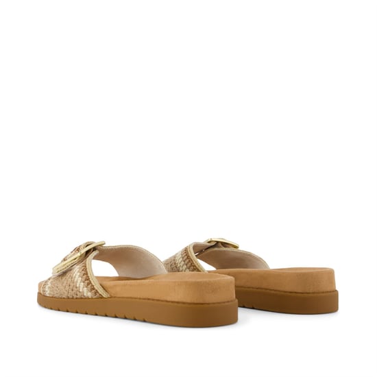TOMS Marin Slide Textiel Dames Donker Beige Sandalen - Image 3