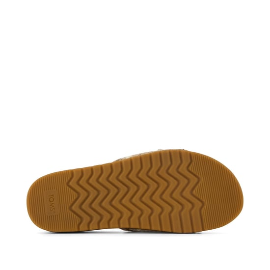 TOMS Marin Slide Textiel Dames Donker Beige Sandalen - Image 5