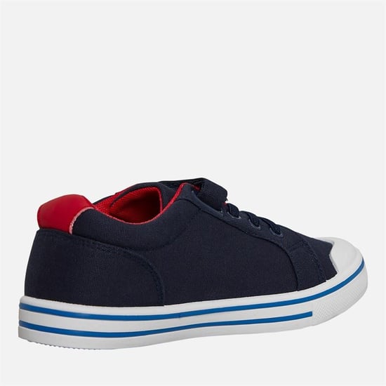 Penguin Junior Regenboog Canvas Navy/Rood Sneakers - Image 2