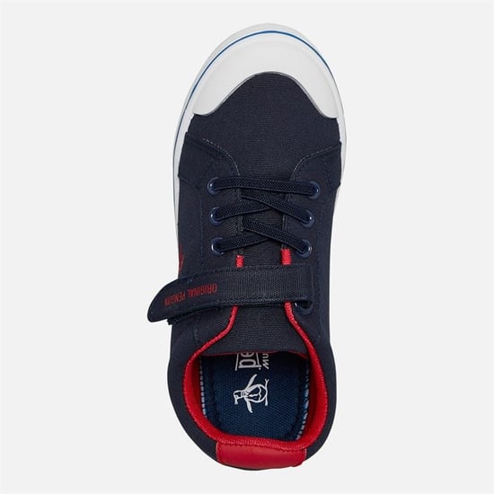 Penguin Junior Regenboog Canvas Navy/Rood Sneakers - Image 3