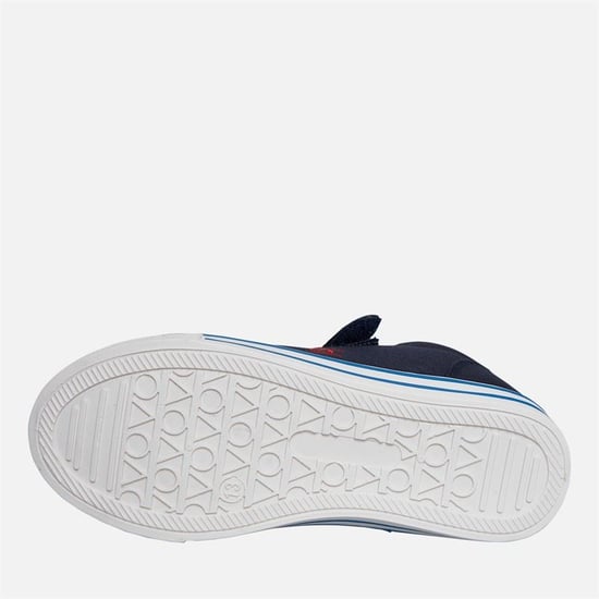 Penguin Junior Regenboog Canvas Navy/Rood Sneakers - Image 5