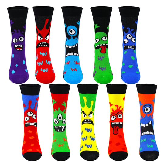 10-Pack Heren Katoenen Monster Sokken Leuke Patroon Casual Sokken - Image 3