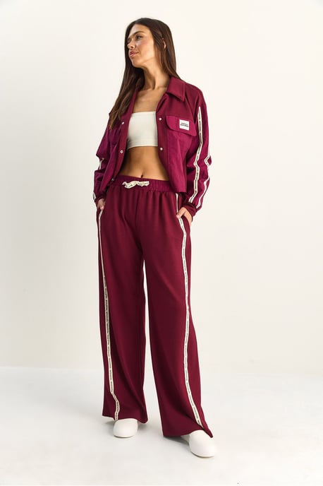 Gestreepte Mid Waist Twee-Delige Set met Zak - Image 5