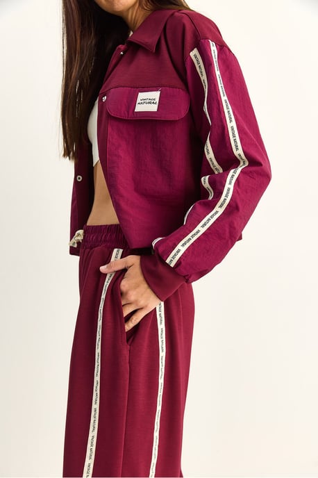 Gestreepte Mid Waist Twee-Delige Set met Zak - Image 6