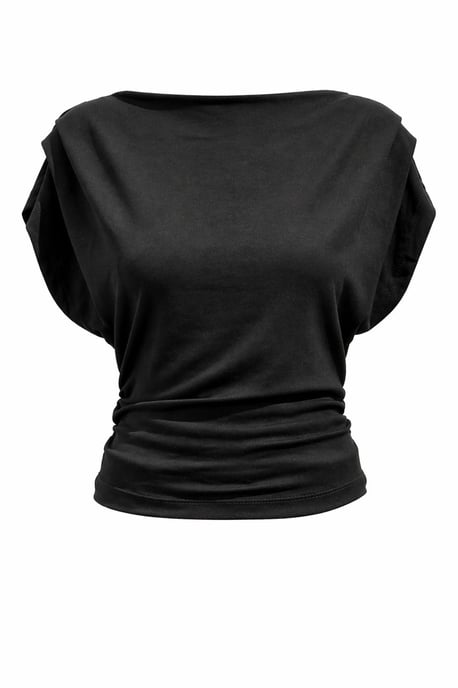 Hoge Taille Wijde Pijpen Brei Co-Ord Set met Boothals - Image 2