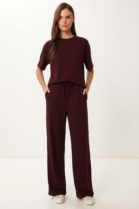 Basis Mid Taille Wijde Been Co-ord Set - Image 1