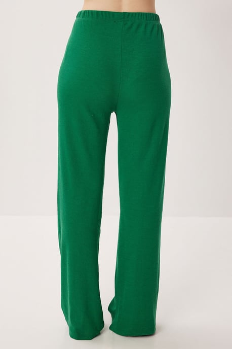 V-hals Geribbelde Gebreide Pyjama Set - Image 5