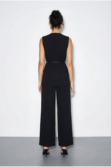 Hoogwaardige V-Hals Geknoopte Tweedelige Co-ord Set - Image 5