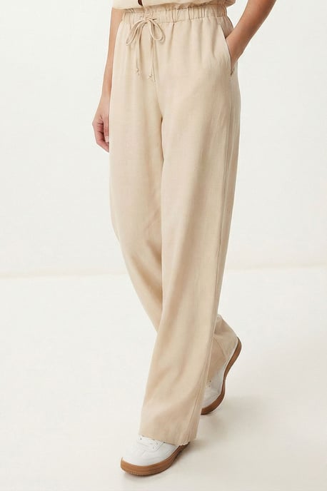 Middenhoge Taille Mandarijnkraag Geweven Twee-delige Co-ord Set - Image 6