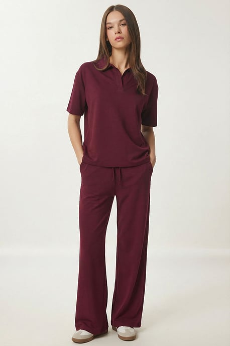 Middel hoge taille Polo Kraag Twee-delige Co-ord Set - Image 2