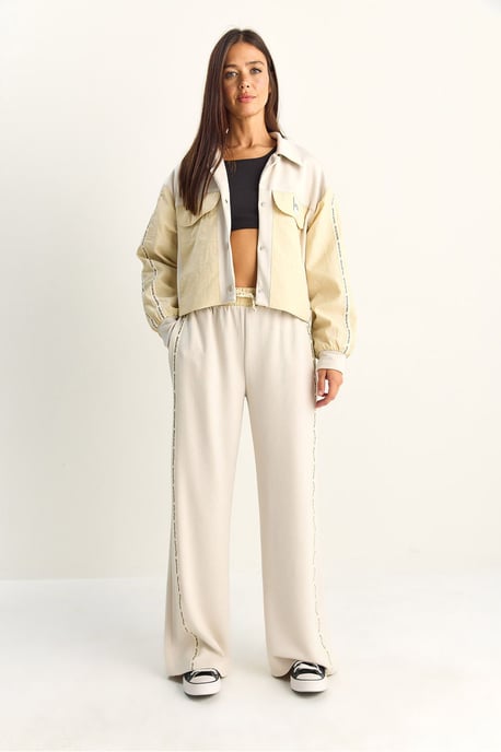 Gestreepte Mid Waist Twee-Delige Set met Zak - Image 2