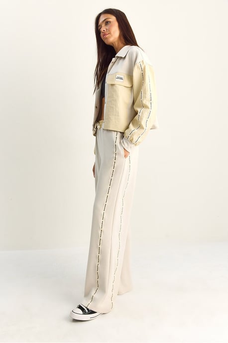 Gestreepte Mid Waist Twee-Delige Set met Zak - Image 3