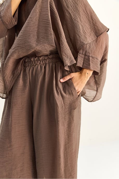 Hoge Taille Wijde Pijpen Twee-Delige Set - Image 6