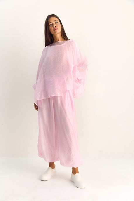 Hoge Taille Wijde Pijpen Twee-Delige Set - Image 3