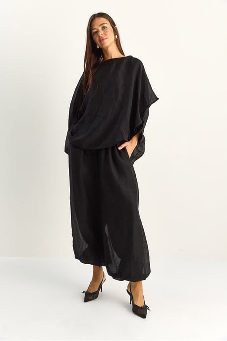 Hoge Taille Wijde Pijpen Twee-Delige Set - Image 2