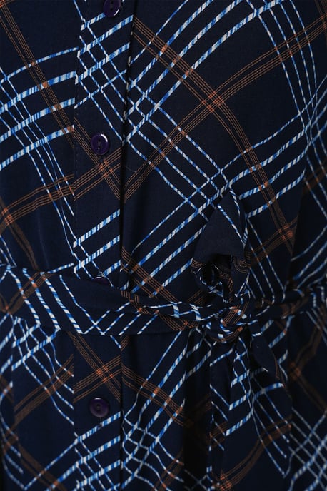 Gingham Midi Hemdjurk met Knopsluiting - Image 6