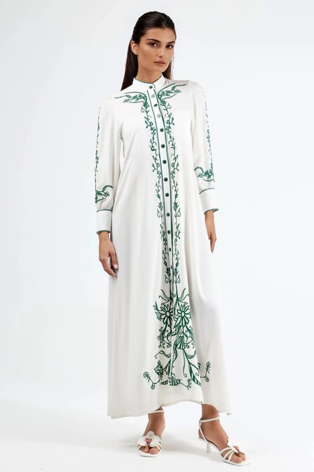 Bloemige Midi Hemdress met Ceintuur - Image 6