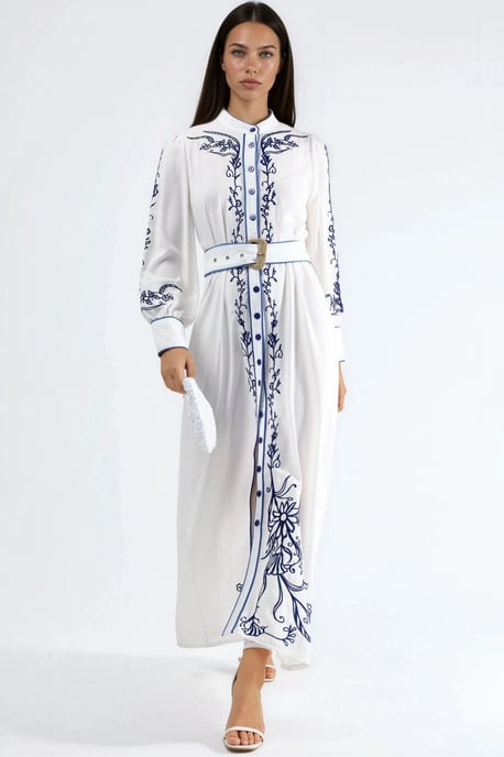 Bloemen Midikleding met Ceintuur - Image 2