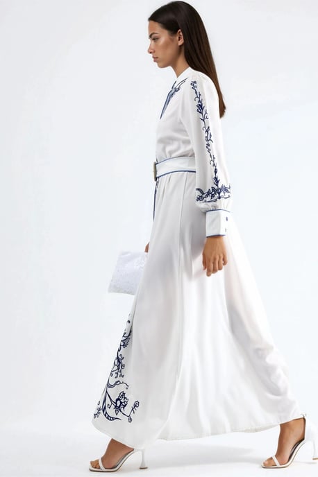 Bloemen Midikleding met Ceintuur - Image 4