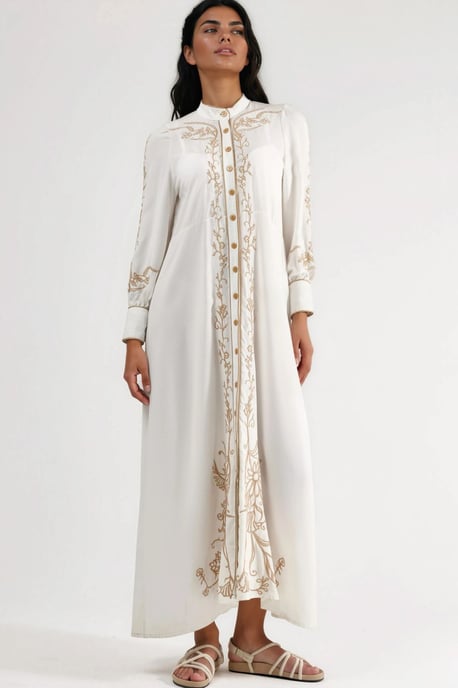 Bloemige Midi Hemdenjurk met Ceinture - Image 6