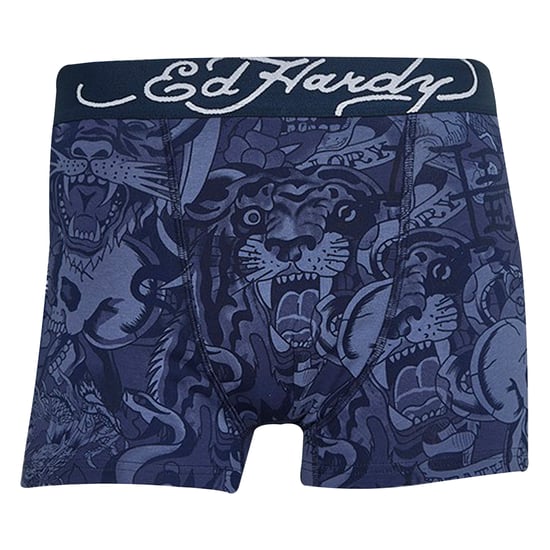 5-Pack Heren Katoenen Stretch Boxers Met Elastische Tailleband Blauw Ondergoed - Image 2