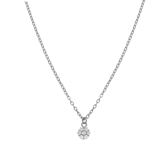 Ketting van 925 sterling zilver en gerhodineerde briljant zirkonia - Oris - Image 1