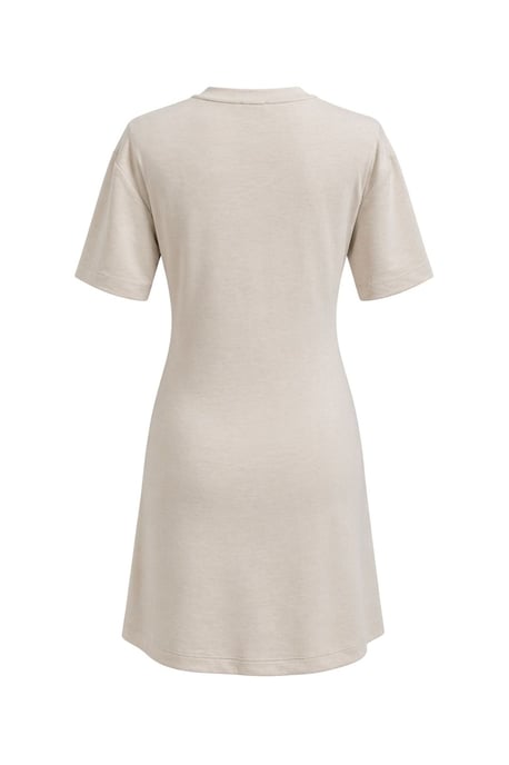 Crewneck Mini T-shirt Jurk met Steenaccessoire - Image 3