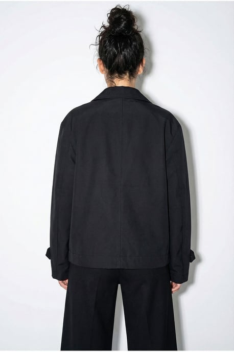 Korte Trenchcoat met Mandarin Kraag - Image 6
